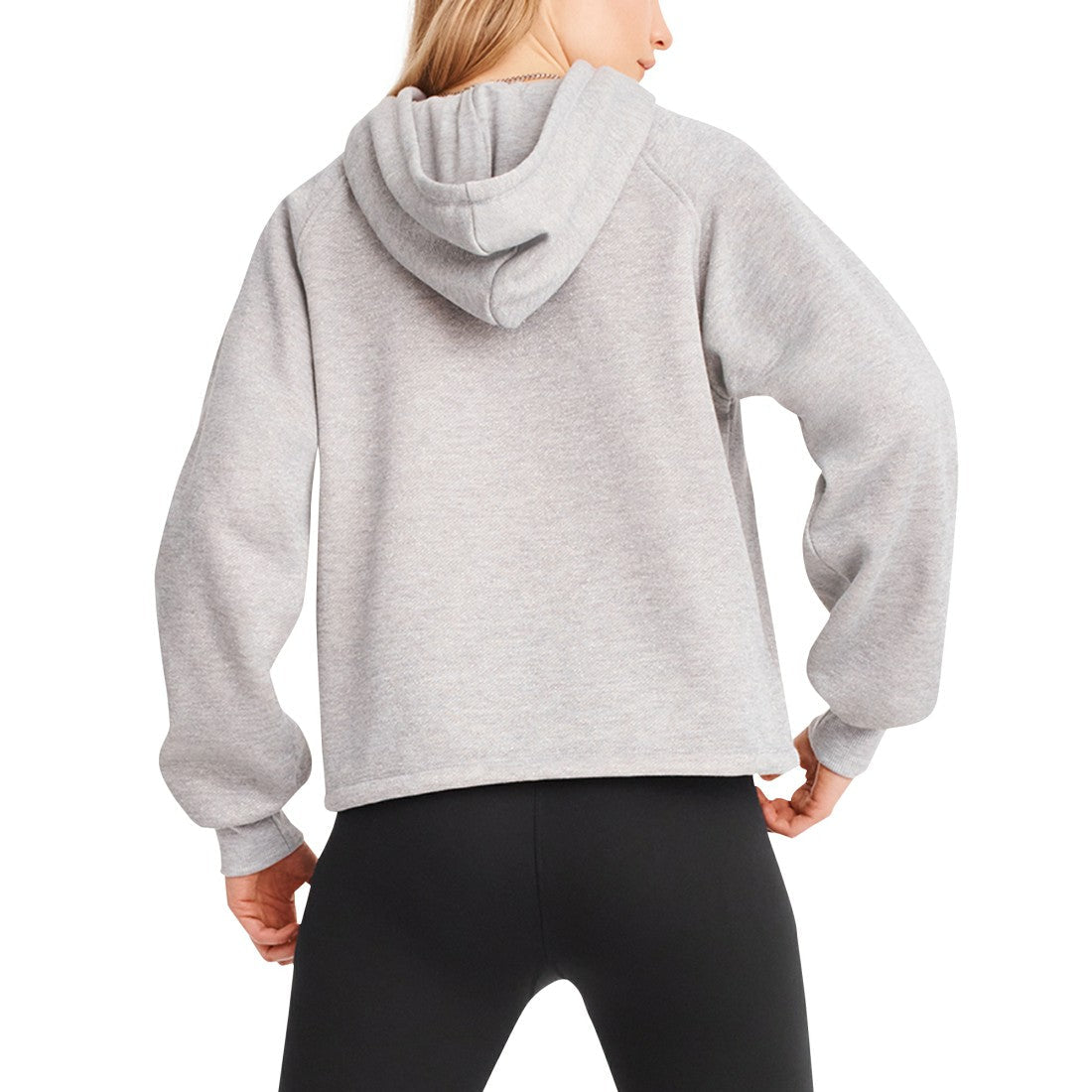 Green Bay Packers DKNY Sport Women's Debbie Dolman Raglan Pullover Hoodie - Heather Gray on sale