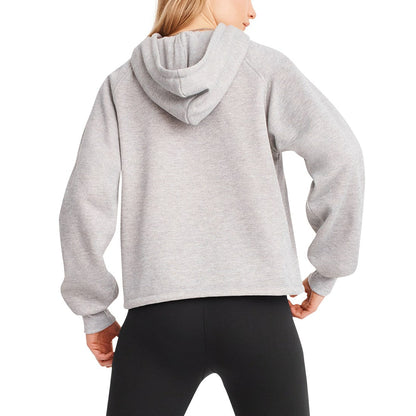 Green Bay Packers DKNY Sport Women's Debbie Dolman Raglan Pullover Hoodie - Heather Gray on sale