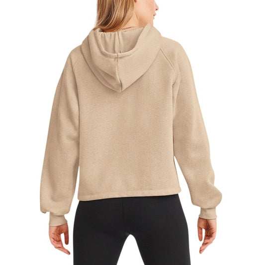 San Francisco 49ers DKNY Sport Women's Debbie Dolman Raglan Pullover Hoodie - Cream outlet