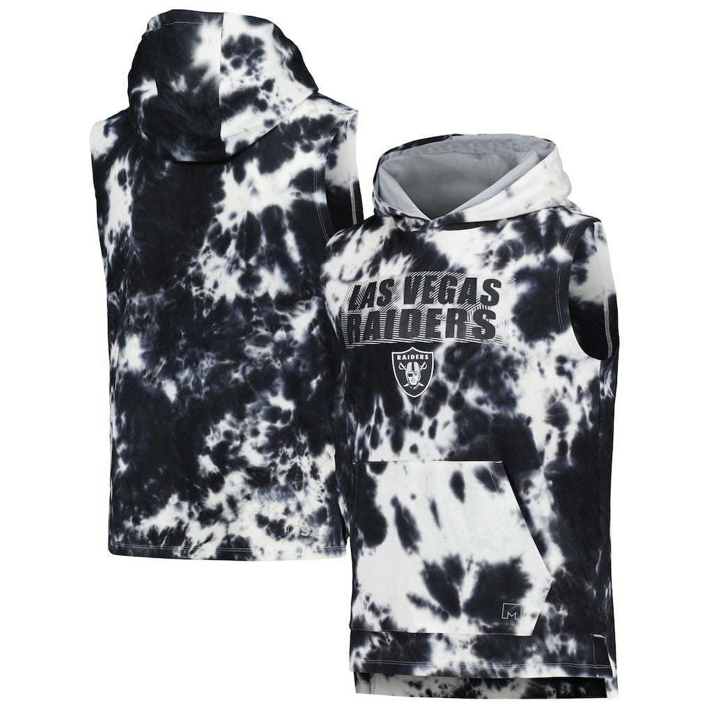Las Vegas Raiders MSX by Michael Strahan Resistance Sleeveless Pullover Hoodie - Black on sale