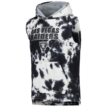 Las Vegas Raiders MSX by Michael Strahan Resistance Sleeveless Pullover Hoodie - Black on sale