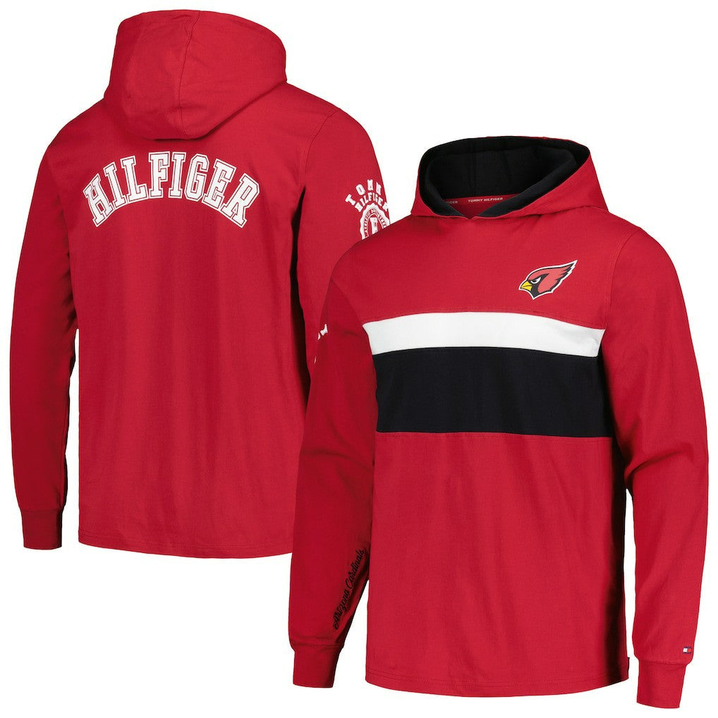 Arizona Cardinals Tommy Hilfiger Morgan Long Sleeve Hoodie T-Shirt - Cardinal for sale