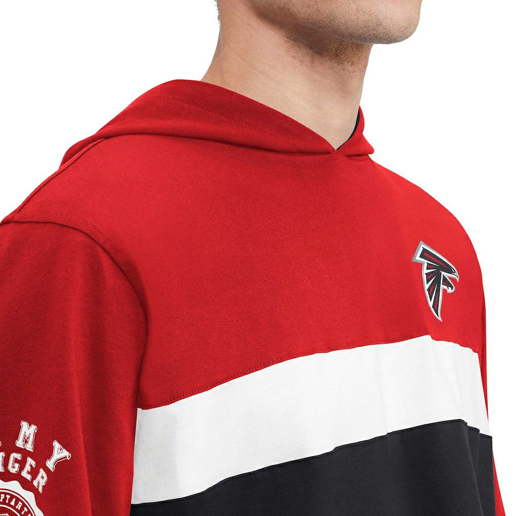 Atlanta Falcons Tommy Hilfiger Morgan Long Sleeve Hoodie T-Shirt - Red sale