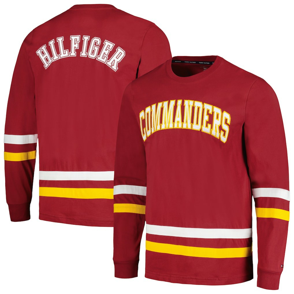 Washington Commanders Tommy Hilfiger Nolan Long Sleeve T-Shirt - Burgundy/Gold sale