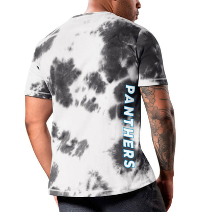 Carolina Panthers MSX by Michael Strahan Freestyle Tie-Dye T-Shirt - Black on sale