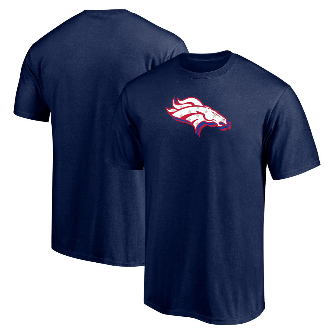 Denver Broncos Red White and Team T-Shirt - Navy outlet