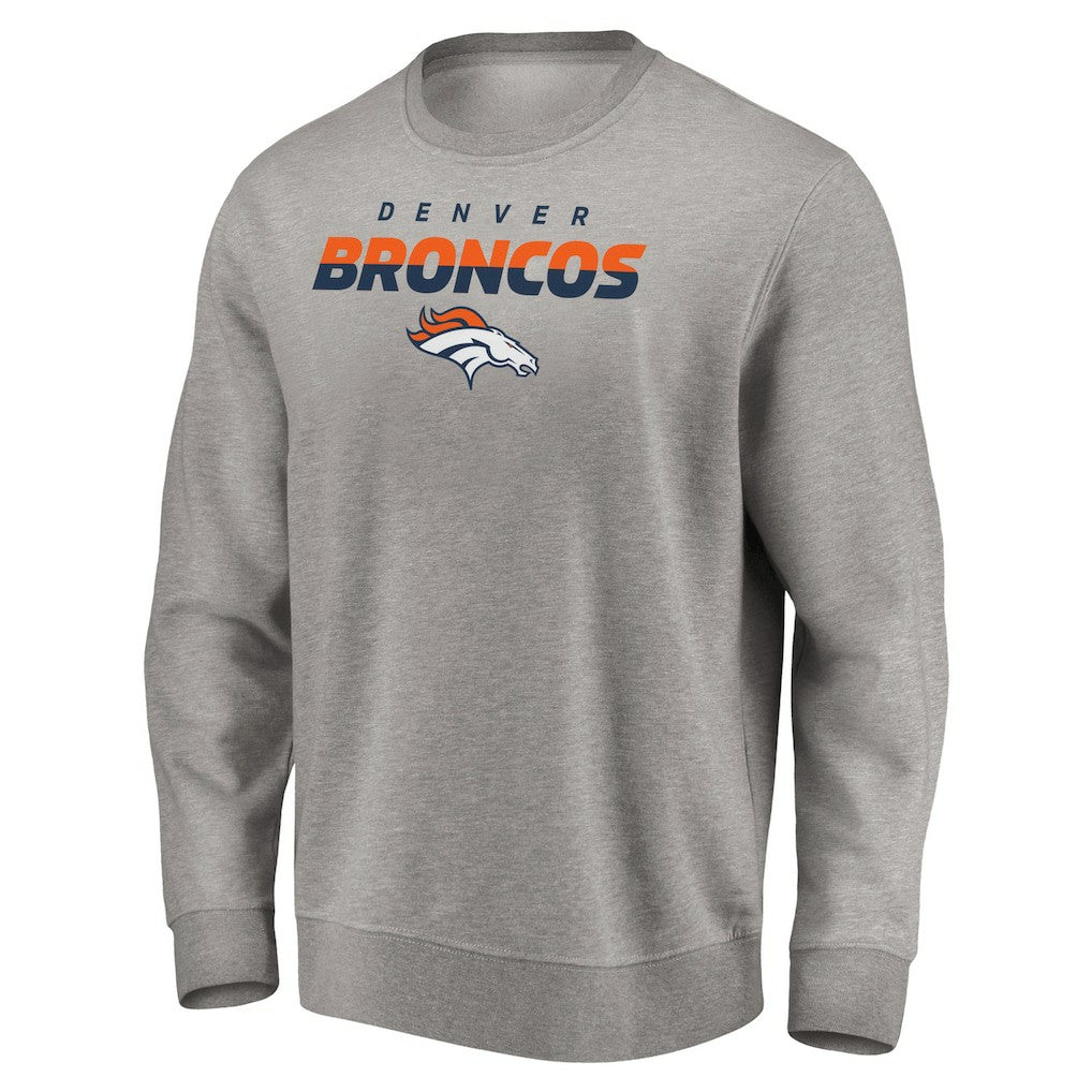 Denver Broncos Elevate Play Pullover Sweatshirt - Gray cheap