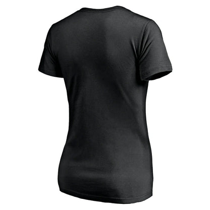 Las Vegas Raiders Women's Long Stride V-Neck T-Shirt - Black sale