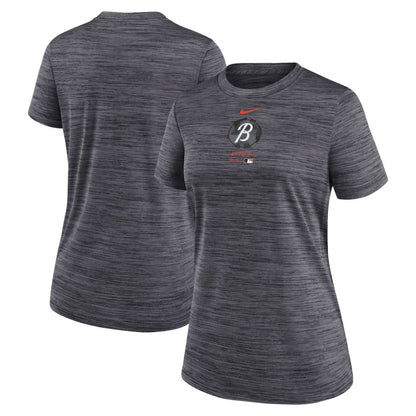 Baltimore Orioles Women's City Connect Practice Velocity T-Shirt - Charcoal | Nike