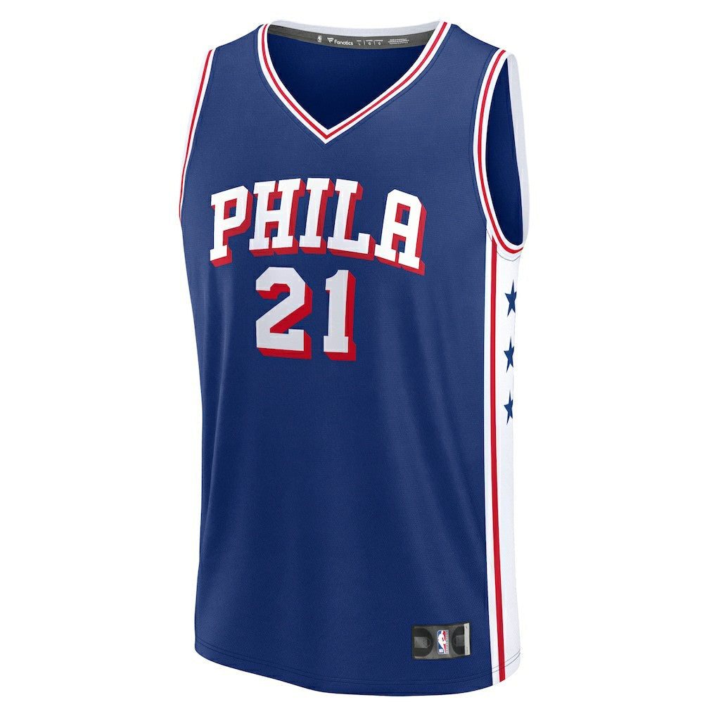 Joel Embiid Philadelphia 76ers Fast Break Replica Jersey - Icon Edition - Royal | Fanatics shop