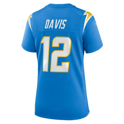 Derius Davis Los Angeles Chargers Women's Team Game Jersey - Powder Blue | Nike outlet