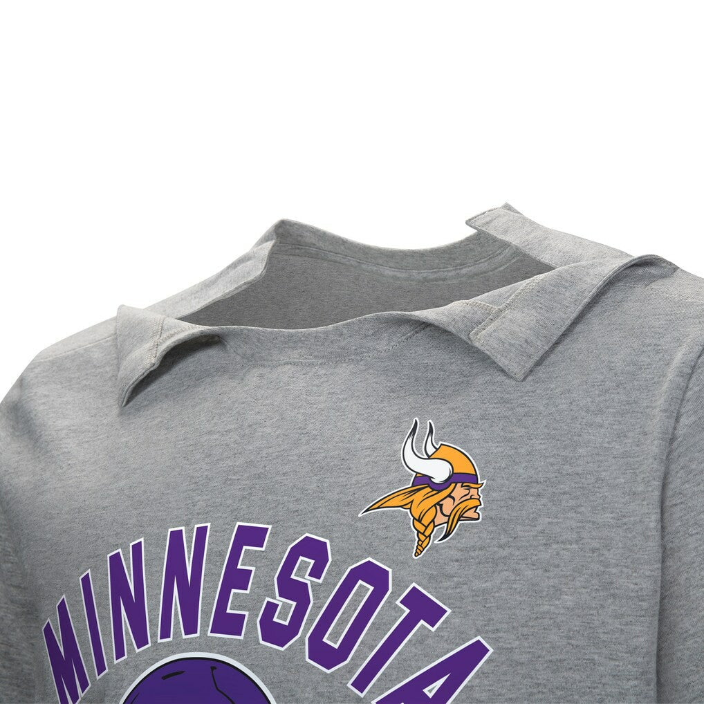 Minnesota Vikings Tackle Adaptive T-Shirt - Gray sale