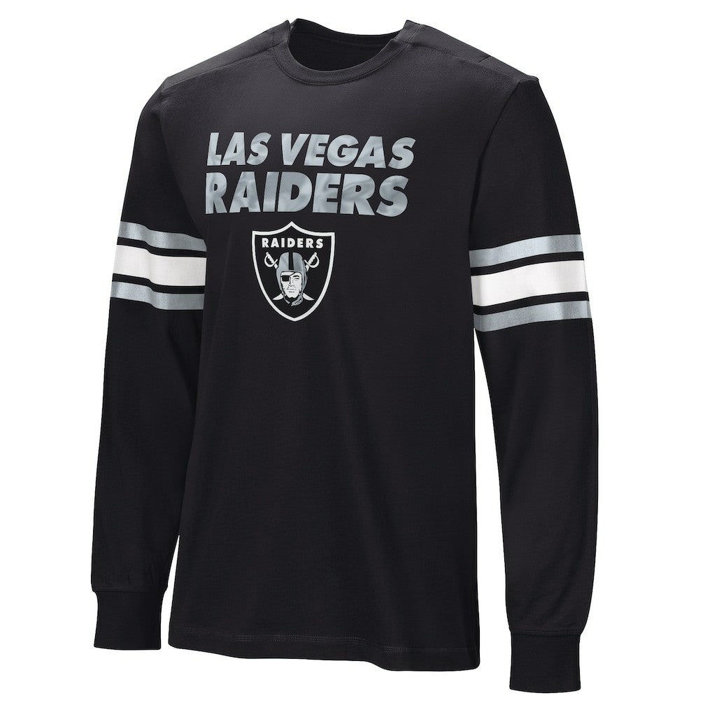 Las Vegas Raiders Hands Off Long Sleeve Adaptive T-Shirt - Black sale