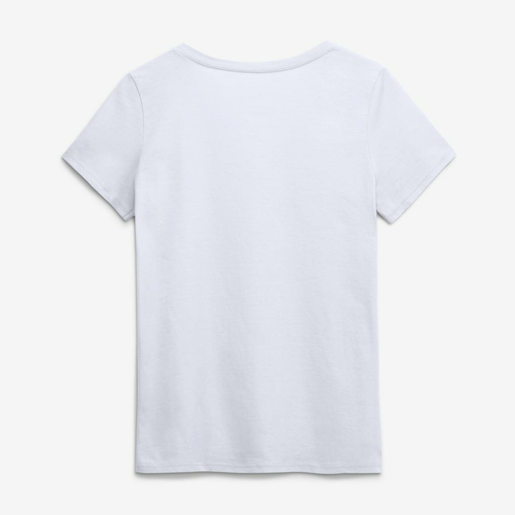 Pittsburgh Steelers Logo Athletic Women's Primary Logo V-Neck T-Shirt - White cheap