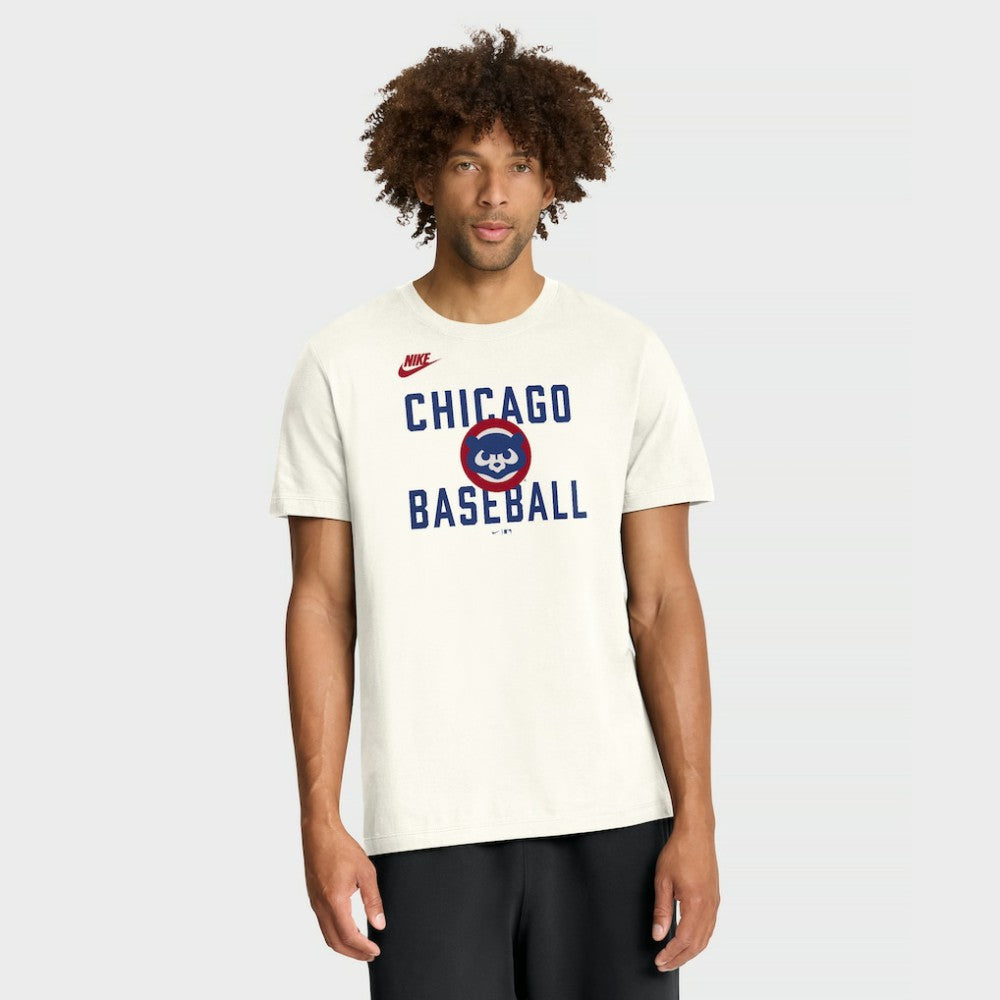 Chicago Cubs Cooperstown Collection ‘70s Inspired T-Shirt - Cream | Nike
