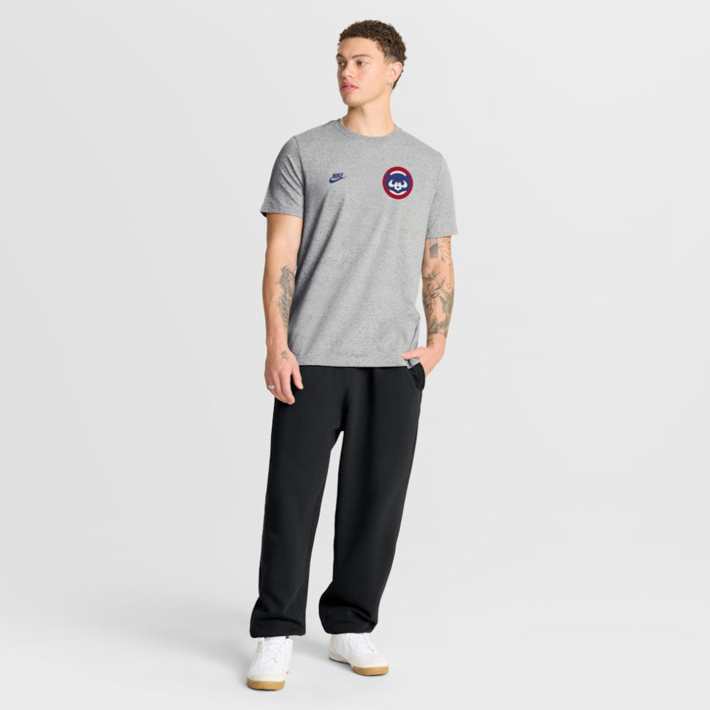 Chicago Cubs Cooperstown 2-Hit T-Shirt - Heather Gray | Nike