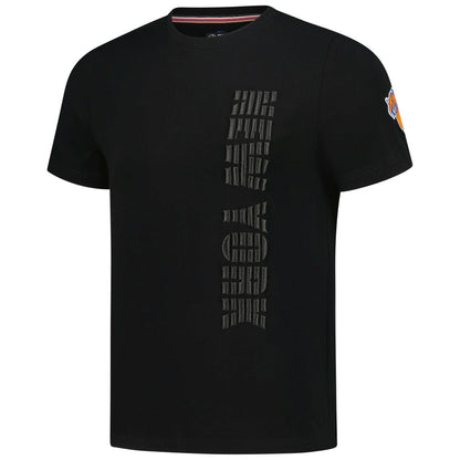 New York Knicks FISLL 3D Puff Print Sliced Logo T-Shirt - Black sale