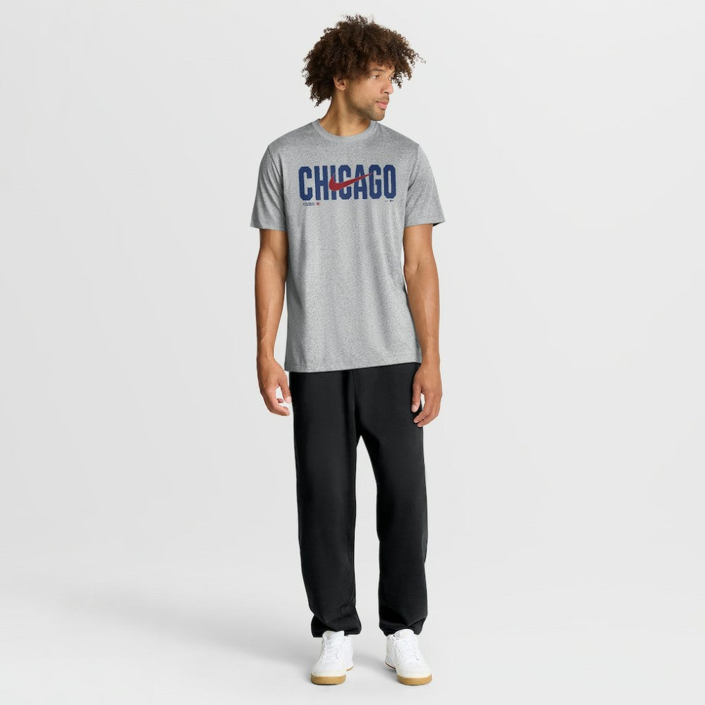 Chicago Cubs Swoosh Legend Dri-FIT T-Shirt - Heather Gray | Nike