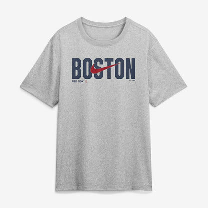 Boston Red Sox Swoosh Legend Dri-FIT T-Shirt - Heather Gray | Nike