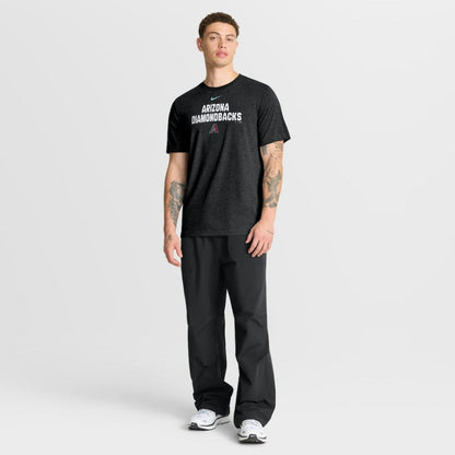 Arizona Diamondbacks Stacked Tri-Blend T-Shirt - Heather Black | Nike
