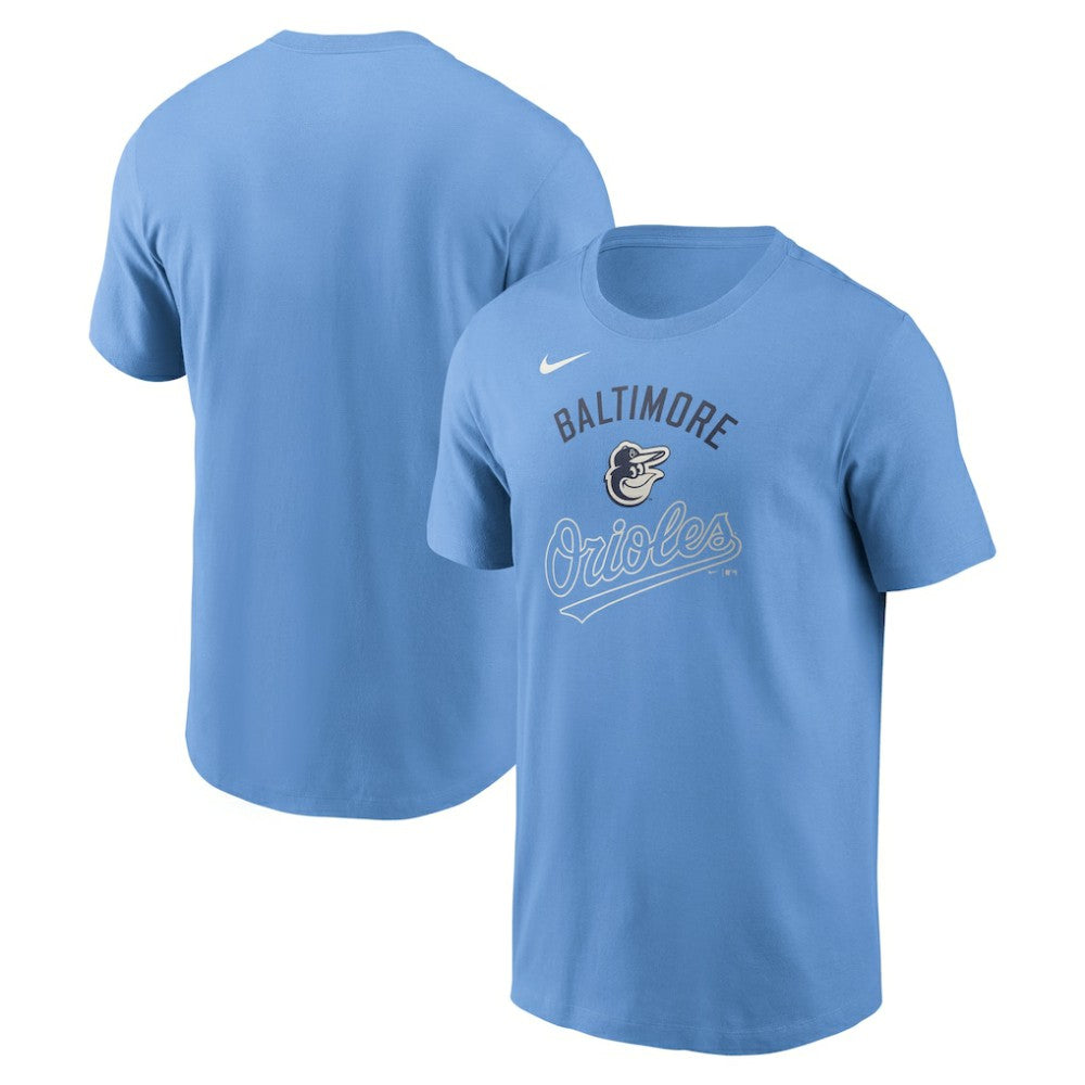 Baltimore Orioles Early Innings Stack T-Shirt - Light Blue | Nike