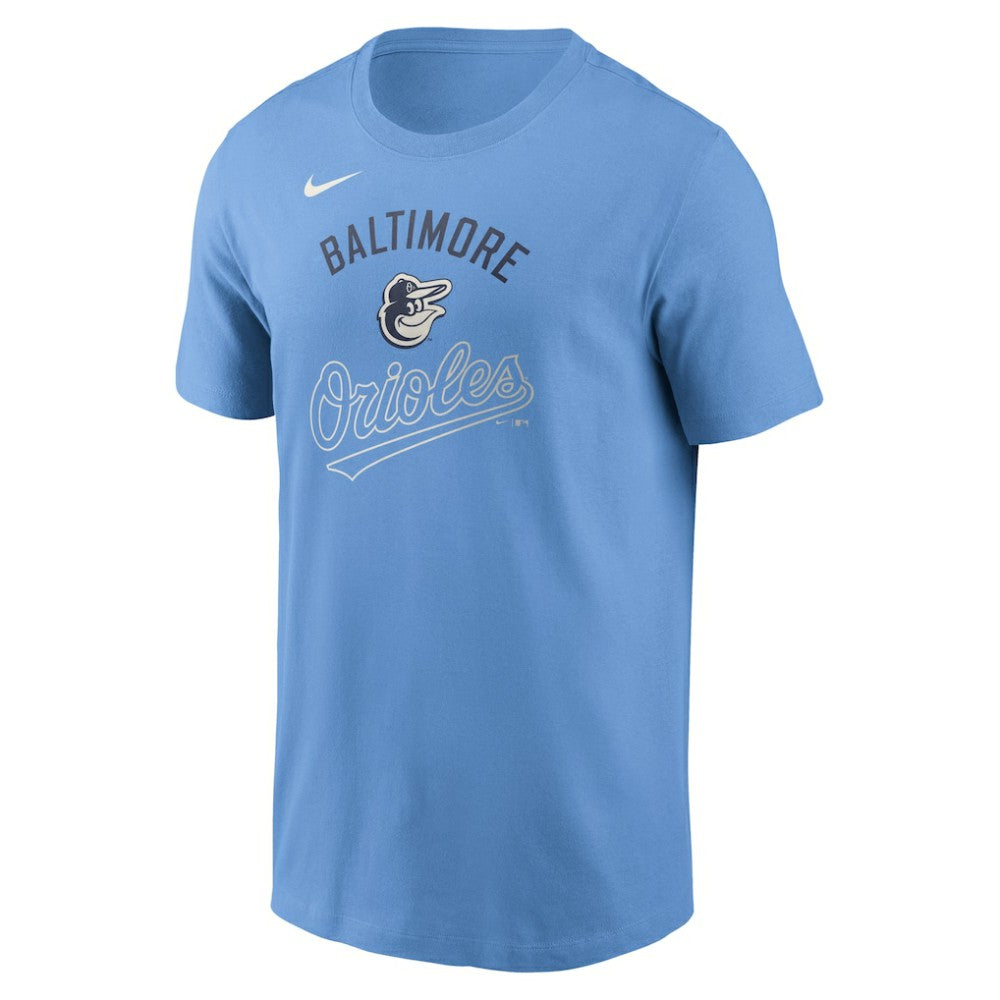 Baltimore Orioles Early Innings Stack T-Shirt - Light Blue | Nike
