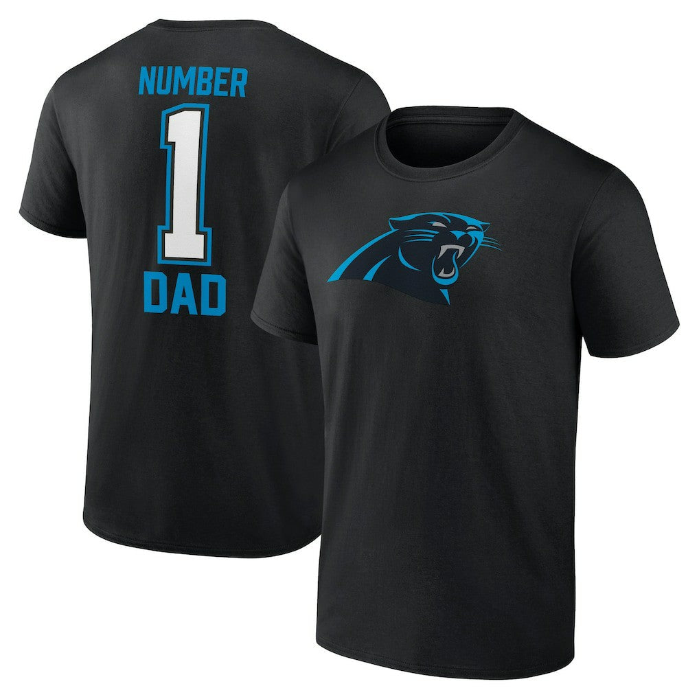 Carolina Panthers Father's Day T-Shirt - Black cheap