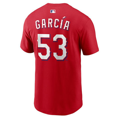 Adolis Garcia Texas Rangers  Name & Number T-Shirt - Red | Nike