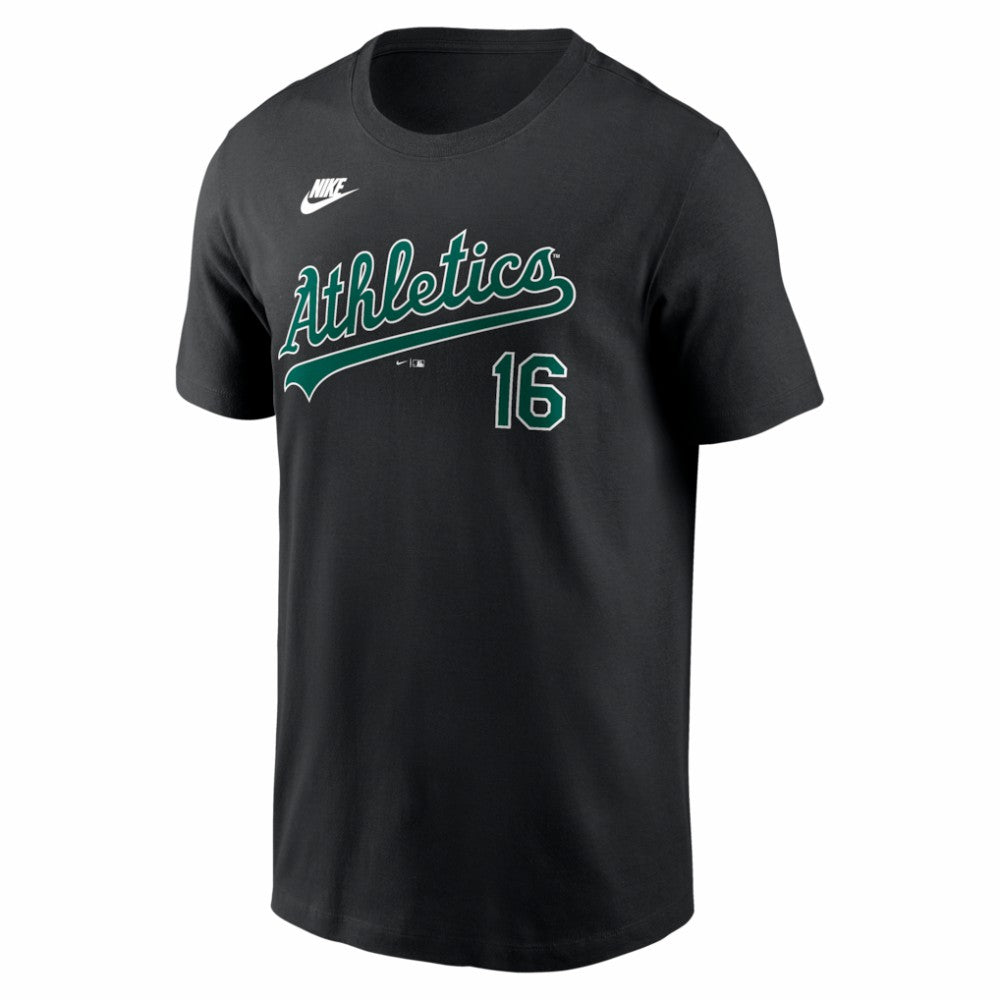 Jason Giambi Athletics Cooperstown Collection Name & Number T-Shirt - Black | Nike
