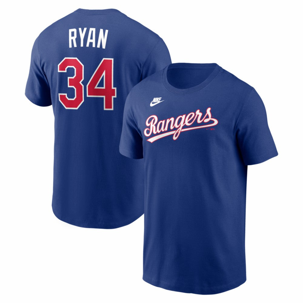 Nolan Ryan Texas Rangers Cooperstown Collection Name & Number T-Shirt - Royal | Nike