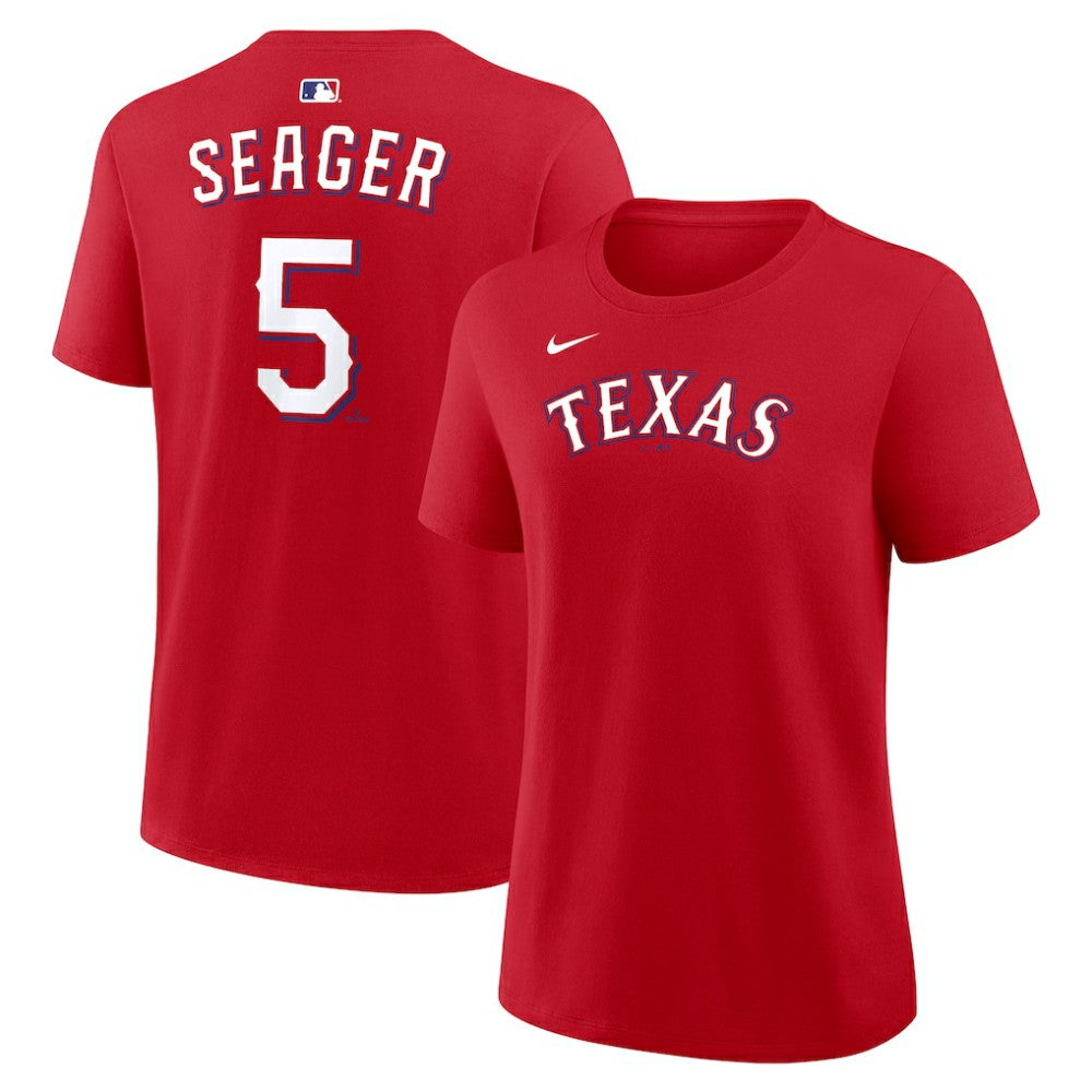 Corey Seager Texas Rangers Women's Name & Number T-Shirt - Red | Nike