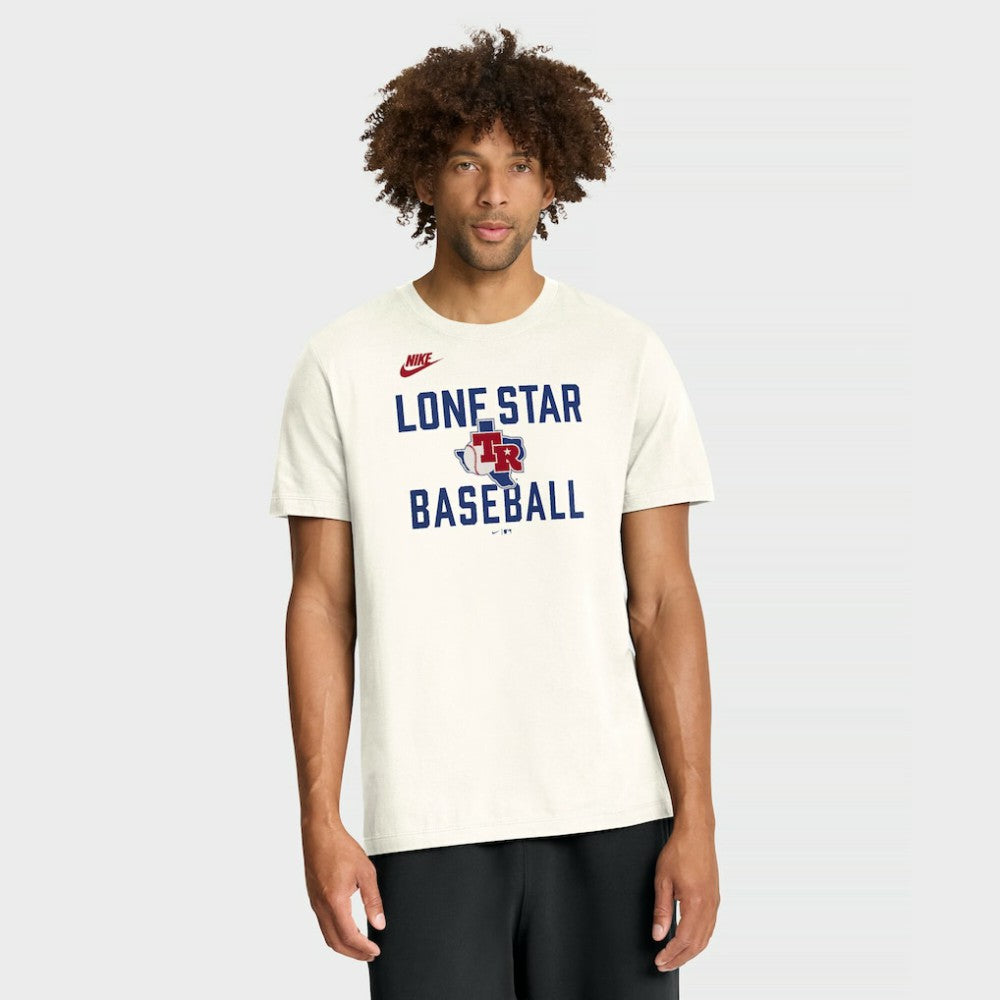Texas Rangers Cooperstown Collection ‘70s-Inspired T-Shirt - Cream | Nike