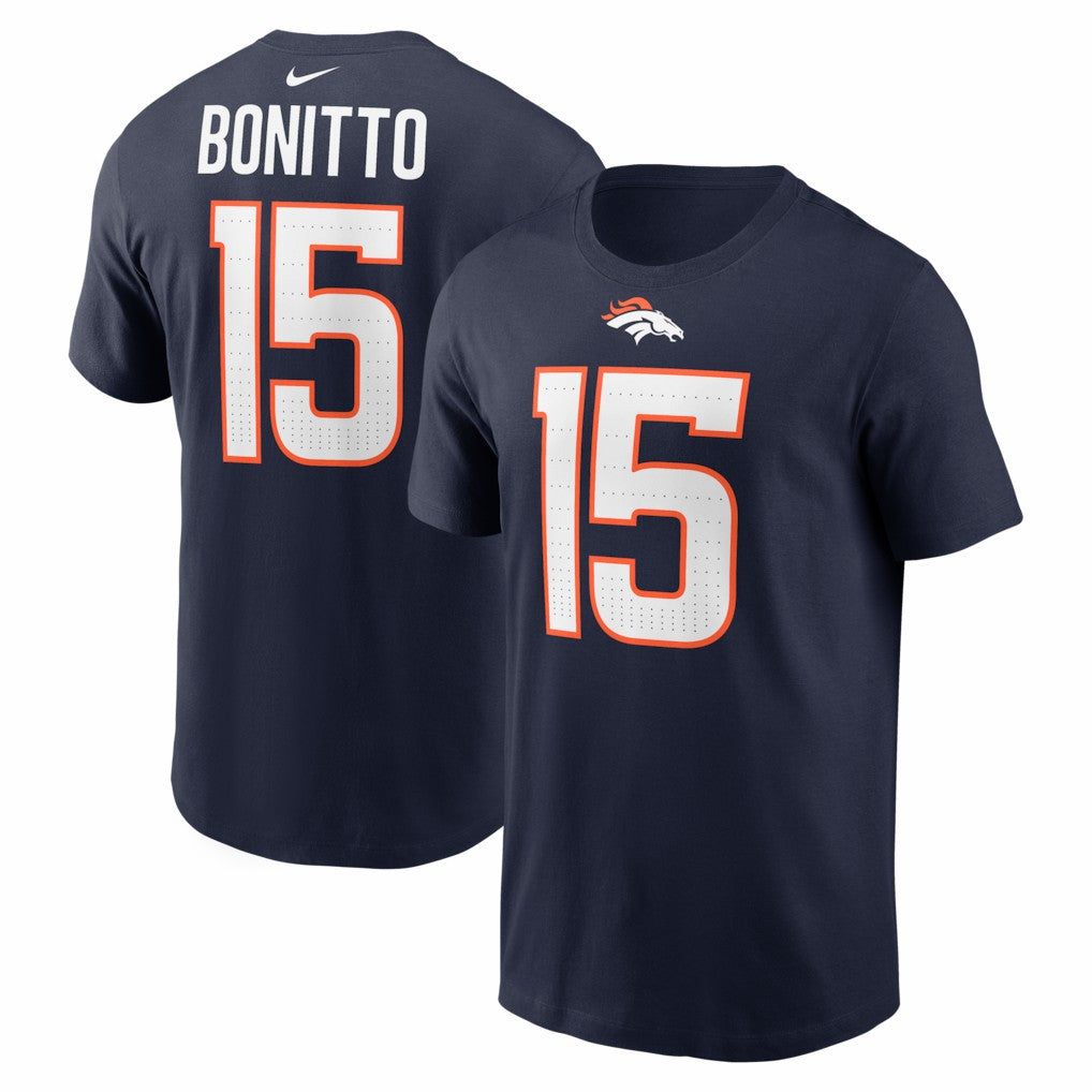 Nik Bonitto Denver Broncos Player Name & Number T-Shirt - Navy | Nike for sale