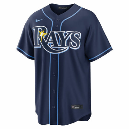 Junior Caminero Tampa Bay Rays Road Replica Jersey - Navy | Nike