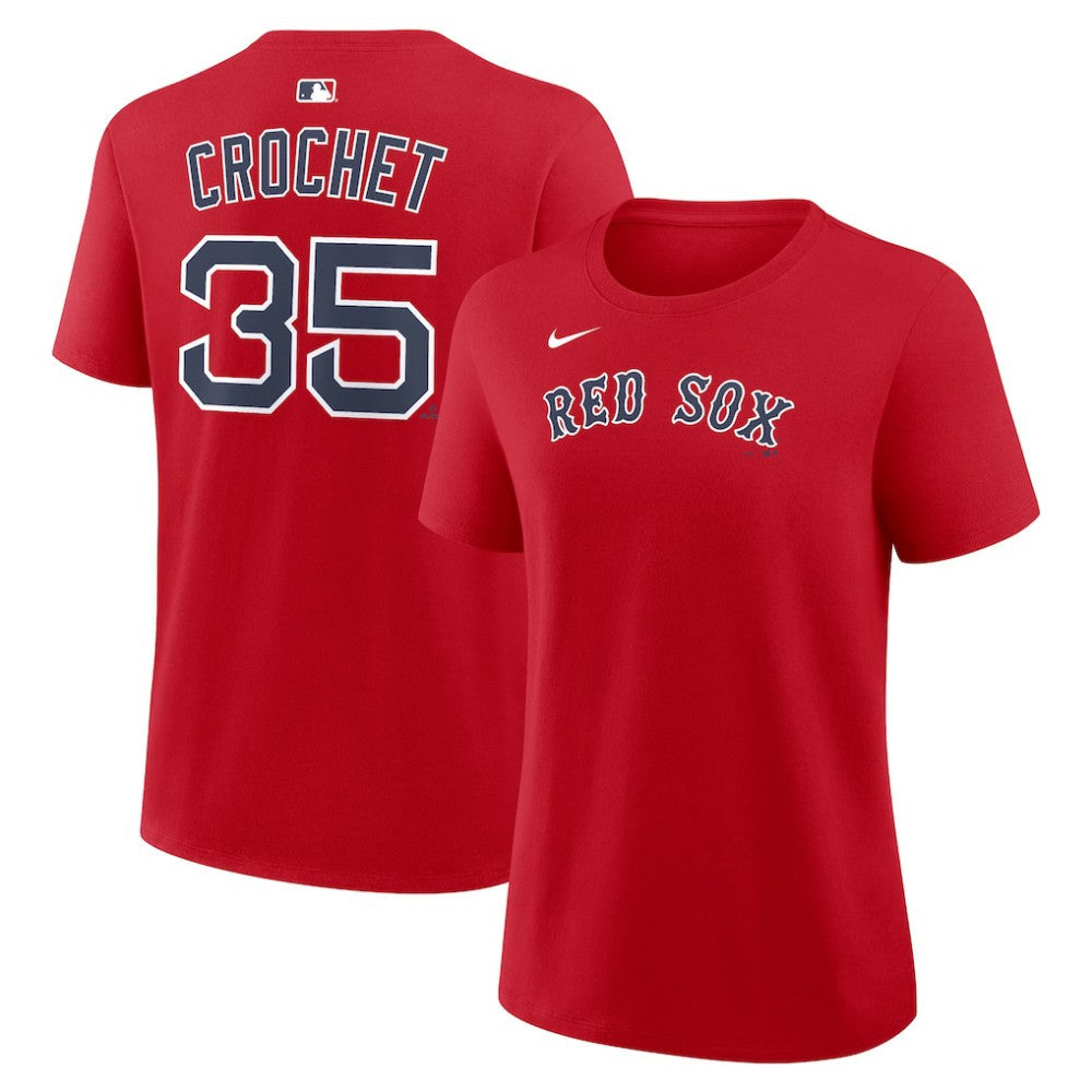 Garrett Crochet Boston Red Sox Women's Name & Number T-Shirt - Red | Nike