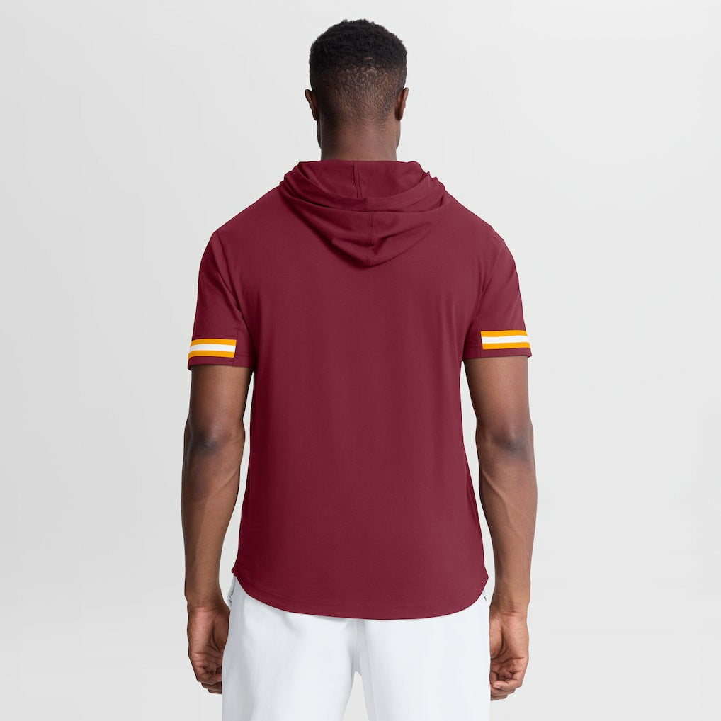 Washington Commanders Optimal Play Short Sleeve Hooded T-Shirt - Burgundy online