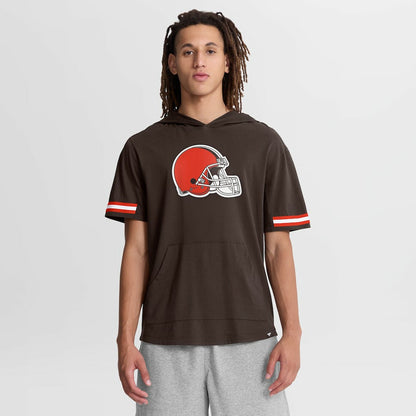 Cleveland Browns Optimal Play Short Sleeve Hooded T-Shirt - Brown discount