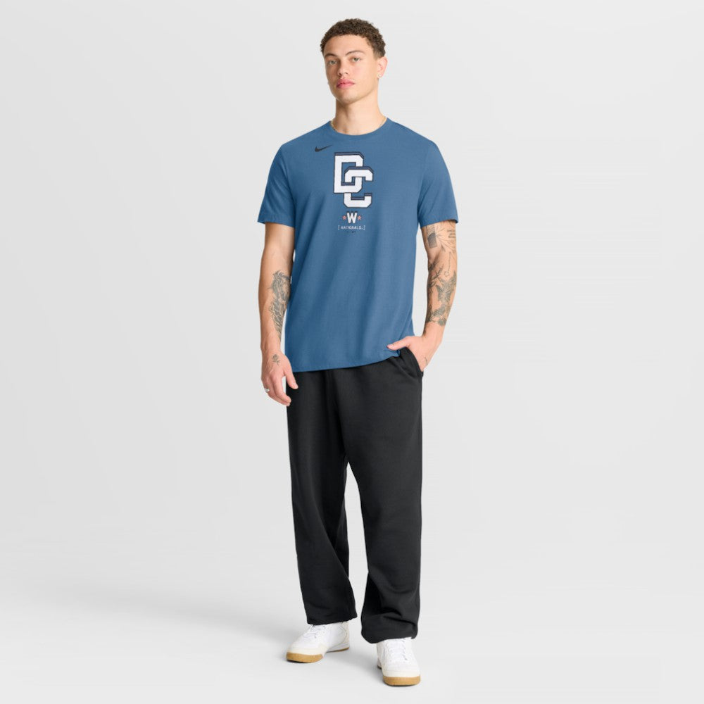 Washington Nationals City Connect Large Logo T-Shirt - Navy | Nike