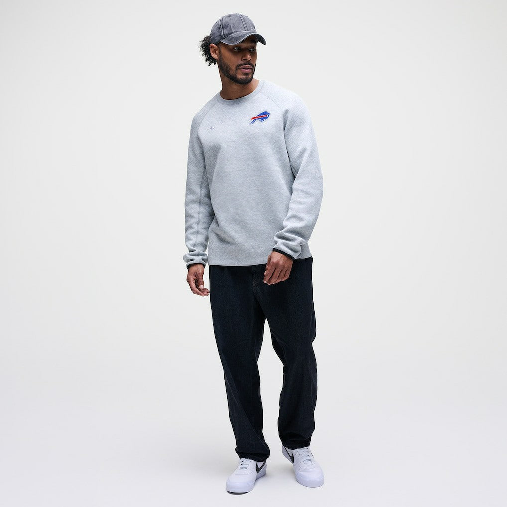 Buffalo Bills Tech Fleece Raglan Sweatshirt - Heather Gray | Nike on sale
