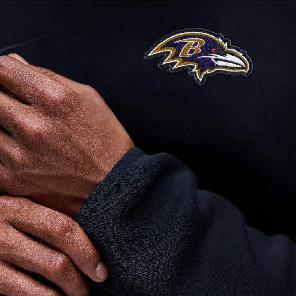 Baltimore Ravens Tech Fleece Raglan Sweatshirt - Black | Nike outlet