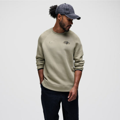 Baltimore Ravens Tech Fleece Raglan Sweatshirt - Olive | Nike outlet