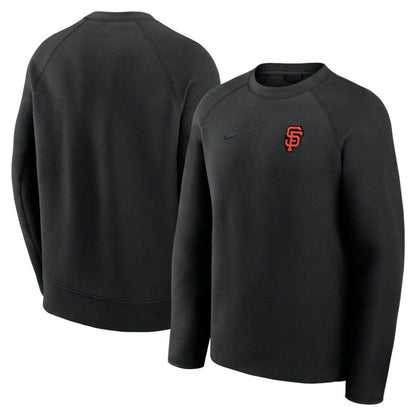 San Francisco Giants Tech Fleece Raglan Sweatshirt - Black | Nike