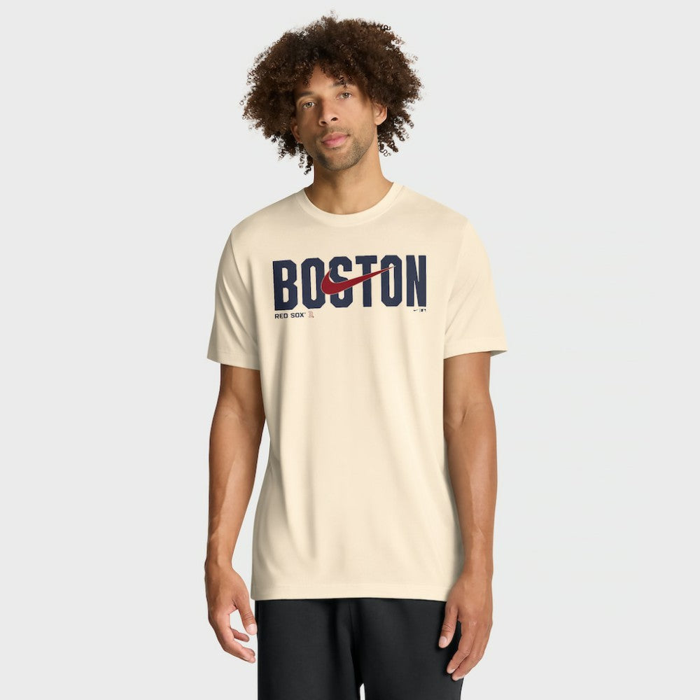 Boston Red Sox Swoosh Legend Dri-FIT T-Shirt - Cream | Nike