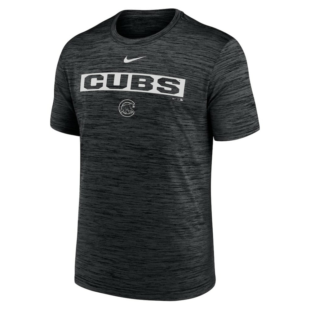 Chicago Cubs Velocity Dri-FIT T-Shirt - Black | Nike