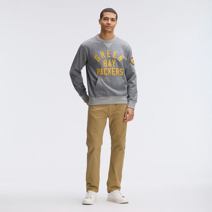 Green Bay Packers IconicFleece Pocket Sweatshirt - Athletic Heather Gray for sale