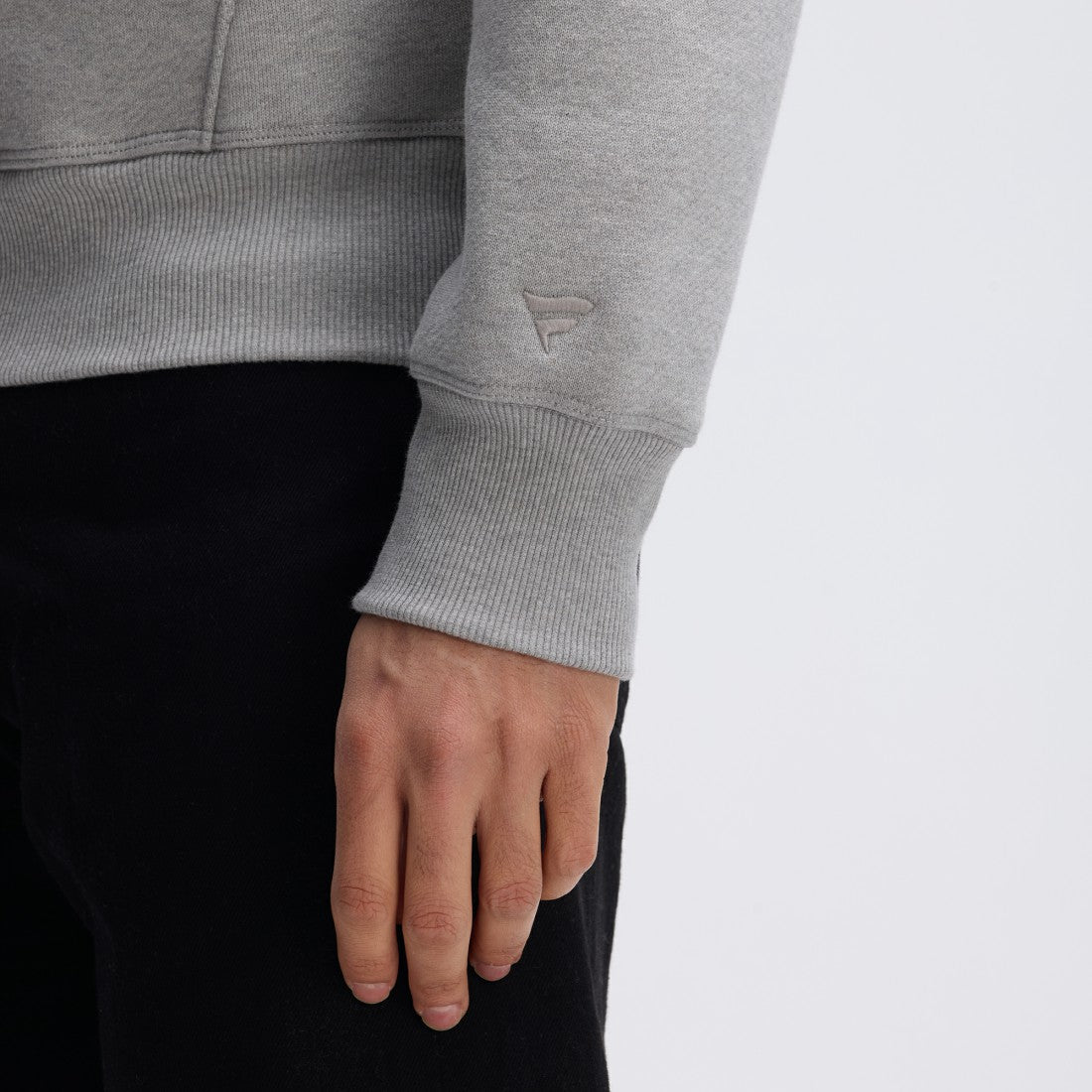 Las Vegas Raiders IconicFleece Flocked Hoodie - Heather Gray sale