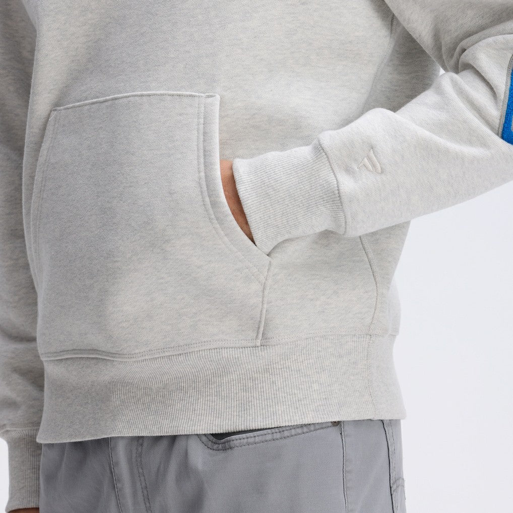 Detroit Lions IconicFleece Letterman Hoodie - Heather Gray for sale