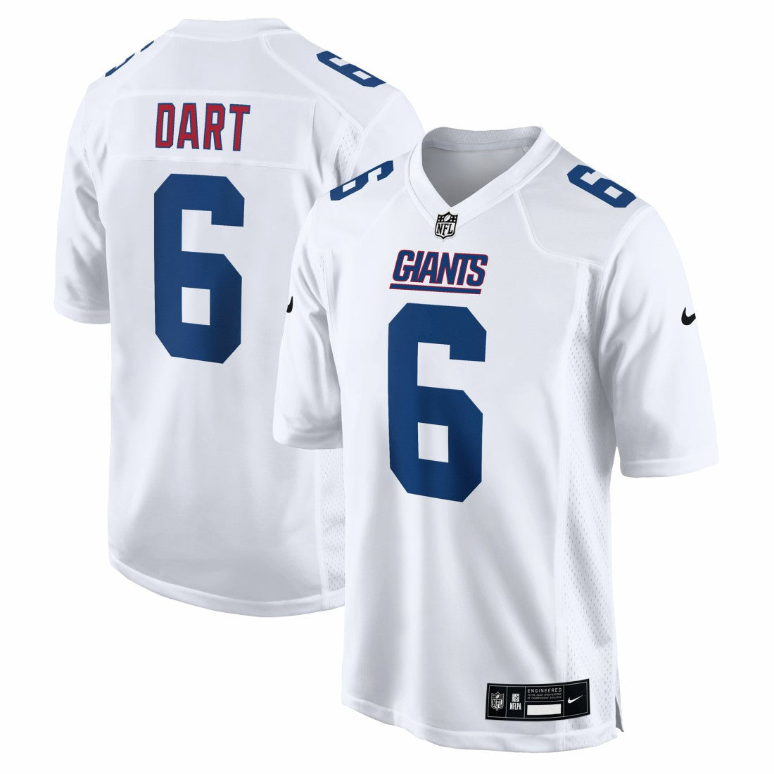 Jaxson Dart New York Giants Fashion Game Jersey - Tundra White | Nike outlet