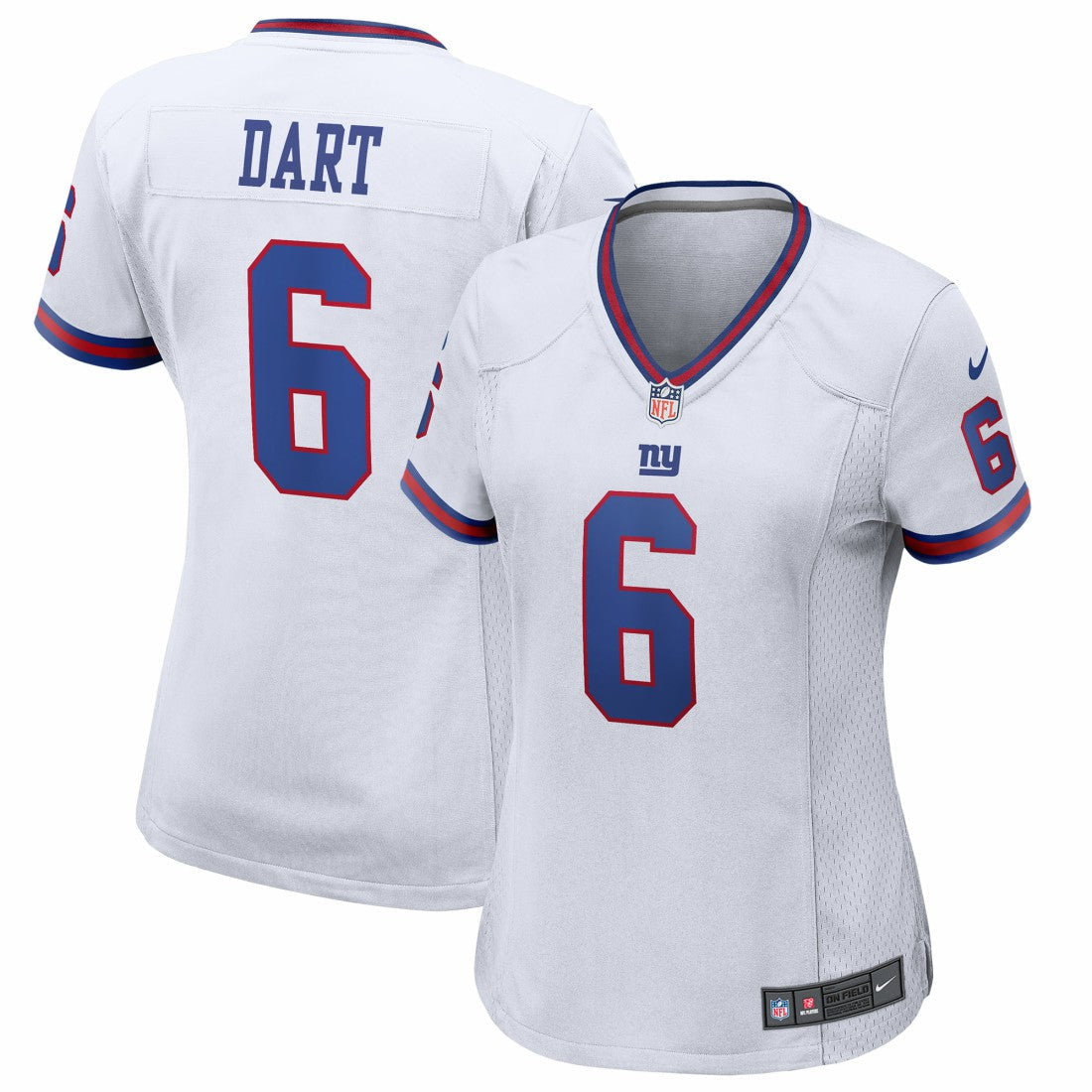 Jaxson Dart New York Giants Women's Alternate Vintage White Game Jersey - White | Nike sale