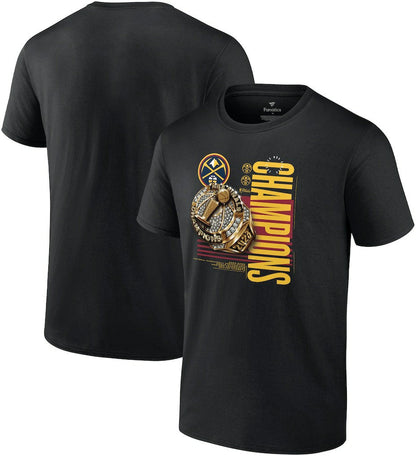 Denver Nuggets 2023 NBA Finals Champions Slam Bling Ring T-Shirt - Black | Fanatics outlet